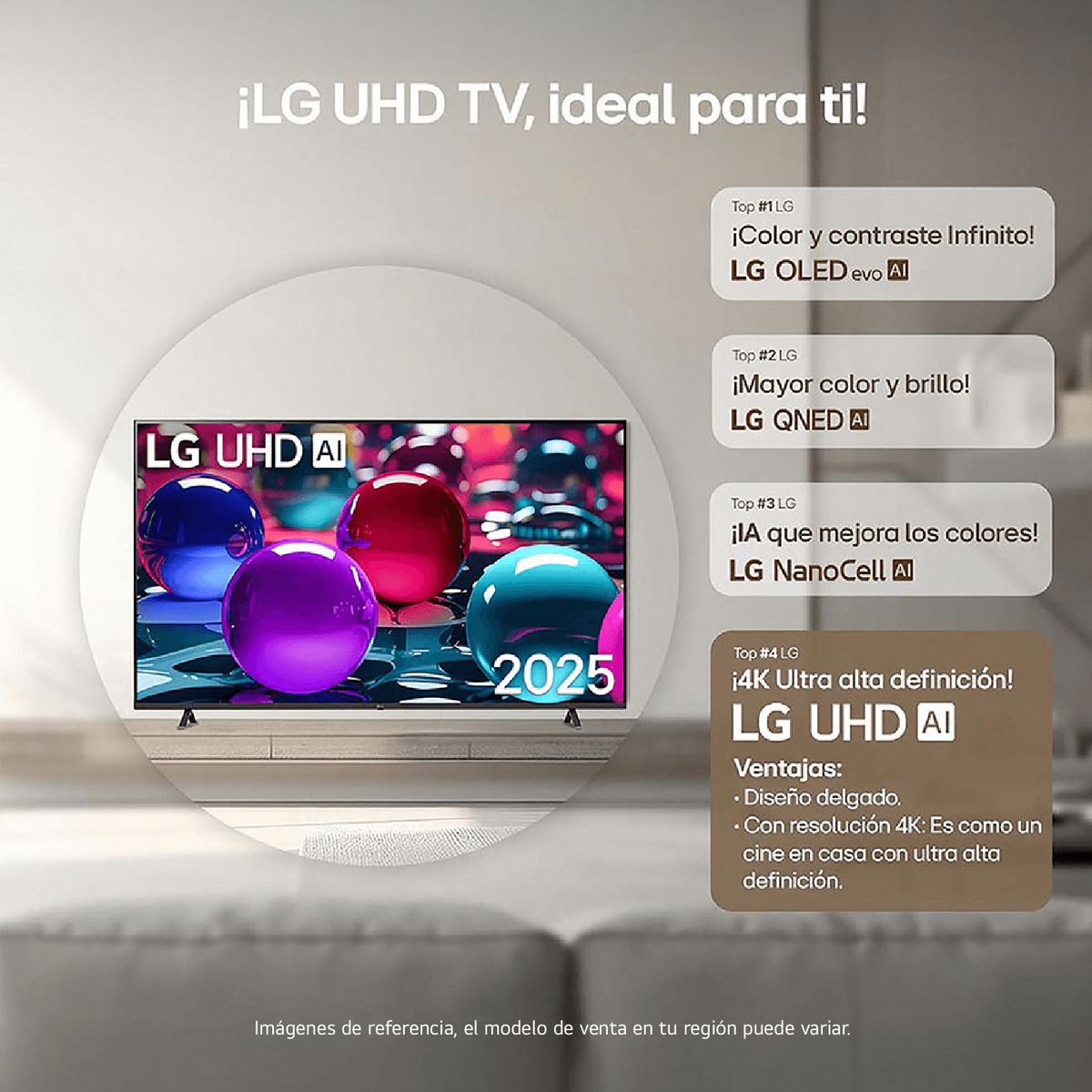 LG - Televisor LG | 75 pulgadas 4K UHD LED | 75UA8050PSA.AWC