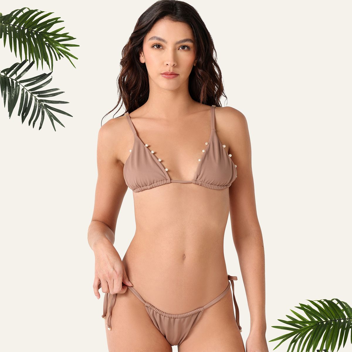 BASEMENT - Top de vestido de baño Perlas Bahia Maria x Falabella