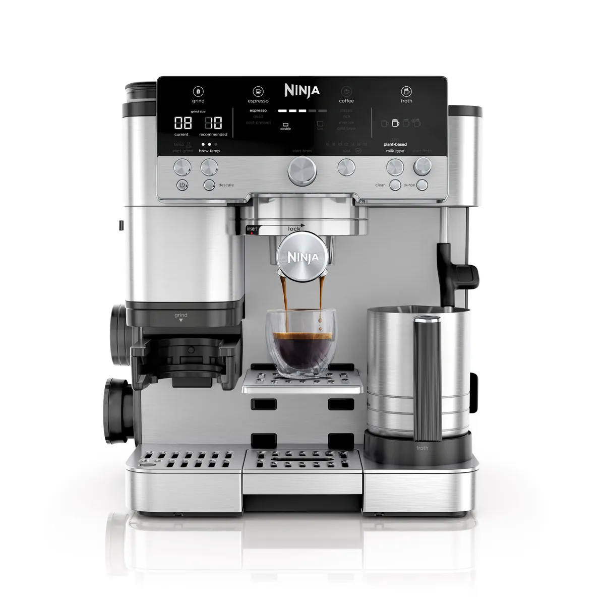 NINJA - Cafetera Ninja Espresso Luxe Café ES601 3 en 1| Molinillo Integrado, Cold Brew y  Espumador Automático