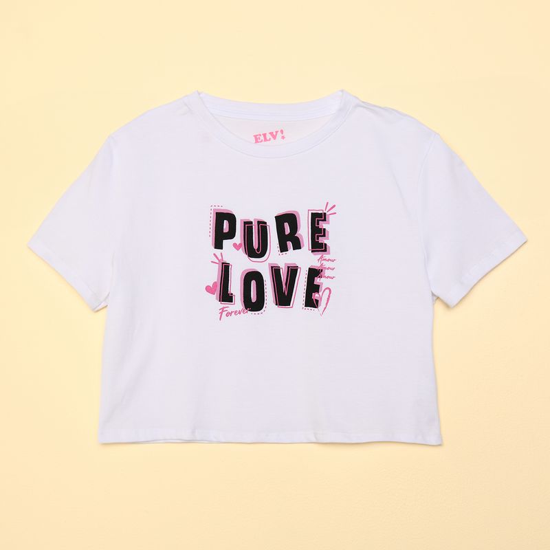 ELV - Camiseta Niña con Estampado Print Manga corta ELV