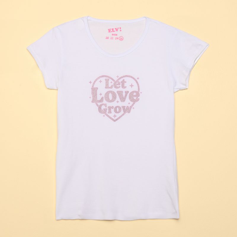 ELV - Camiseta Niña con Estampado Print Manga corta ELV