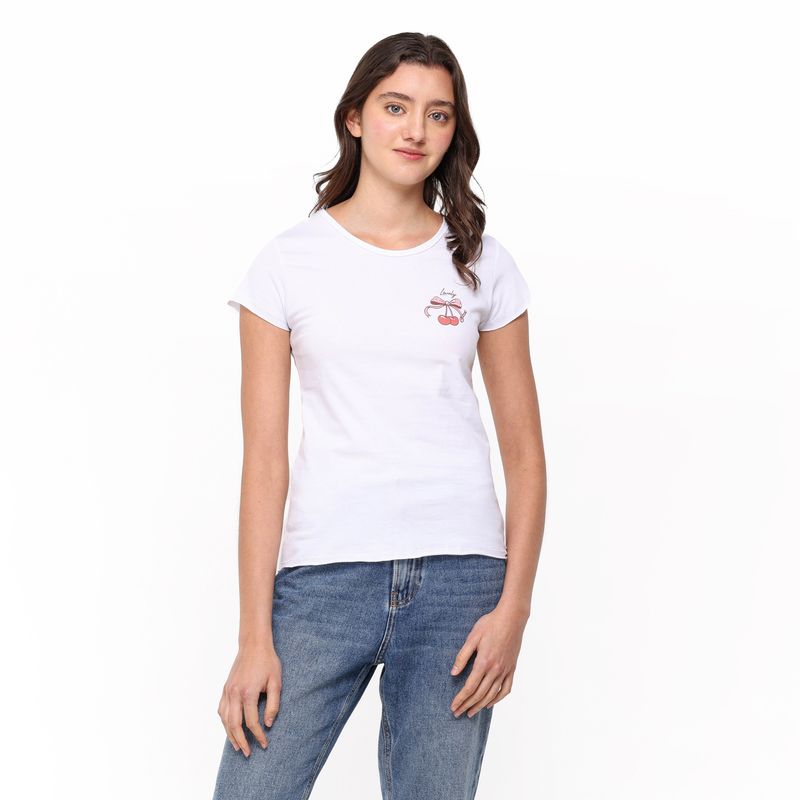 ELV - Camiseta Niña con Estampado Print Manga corta ELV