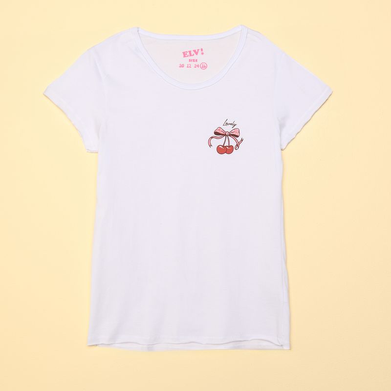 ELV - Camiseta Niña con Estampado Print Manga corta ELV