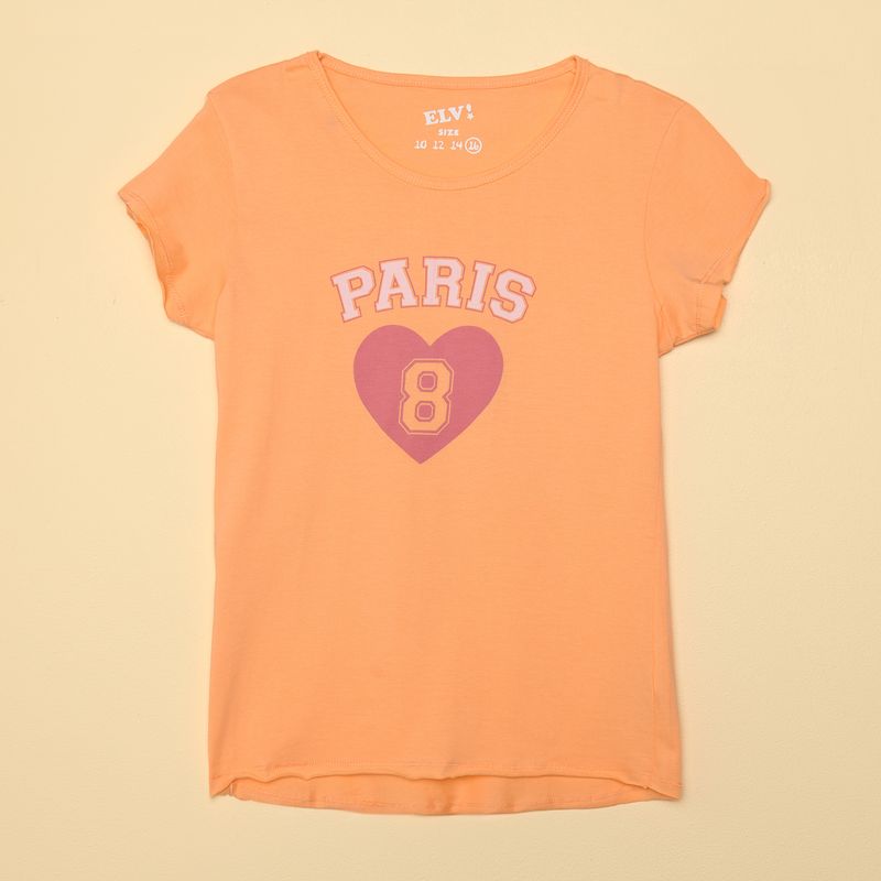 ELV - Camiseta Niña con Estampado Print Manga corta ELV