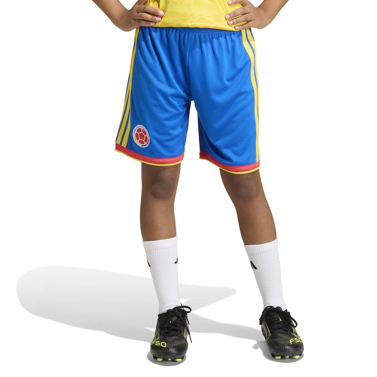 ADIDAS - Pantaloneta de fútbol Selección Colombia Niño Unisex Adidas