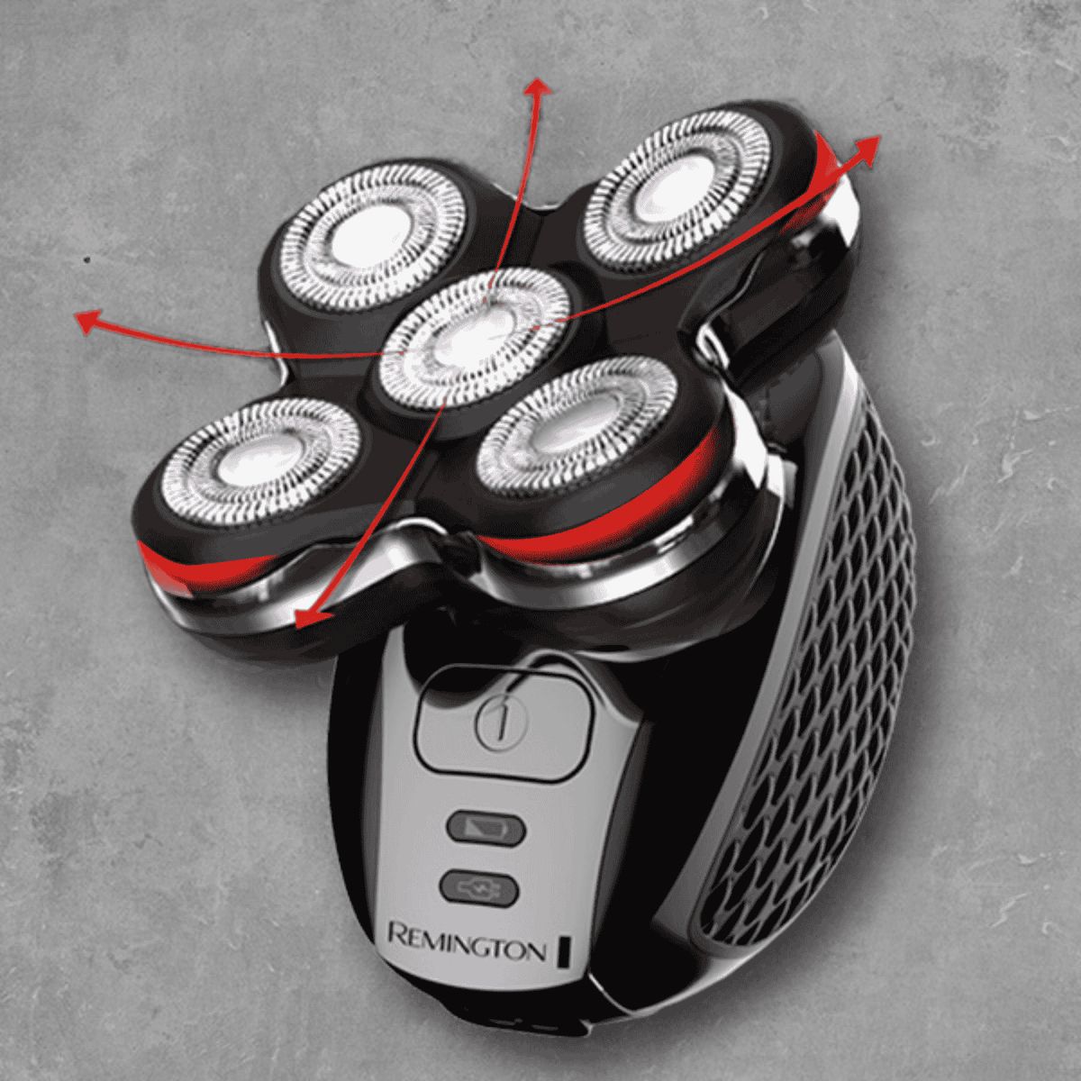 REMINGTON - Afeitadora Eléctrica para Cabeza Remington Balder PRO con 5 Cabezales, Cuchillas Flexibles y 100% Resistente al Agua, XR7001 