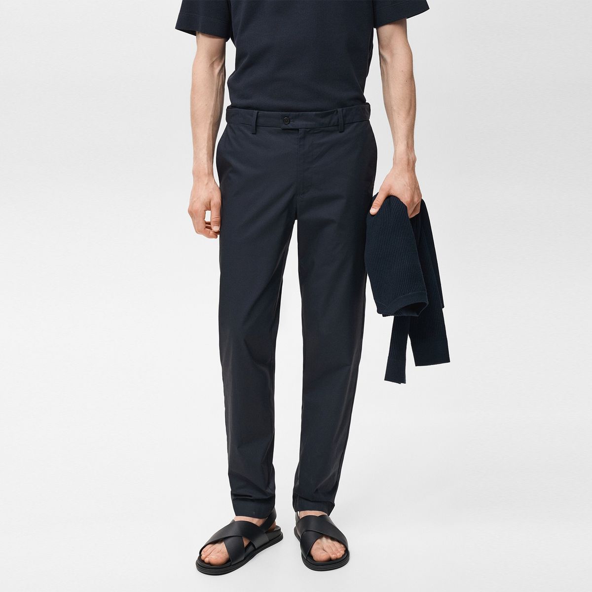 MANGO - Pantalón de drill Hombre Slim de Algodón MANGO