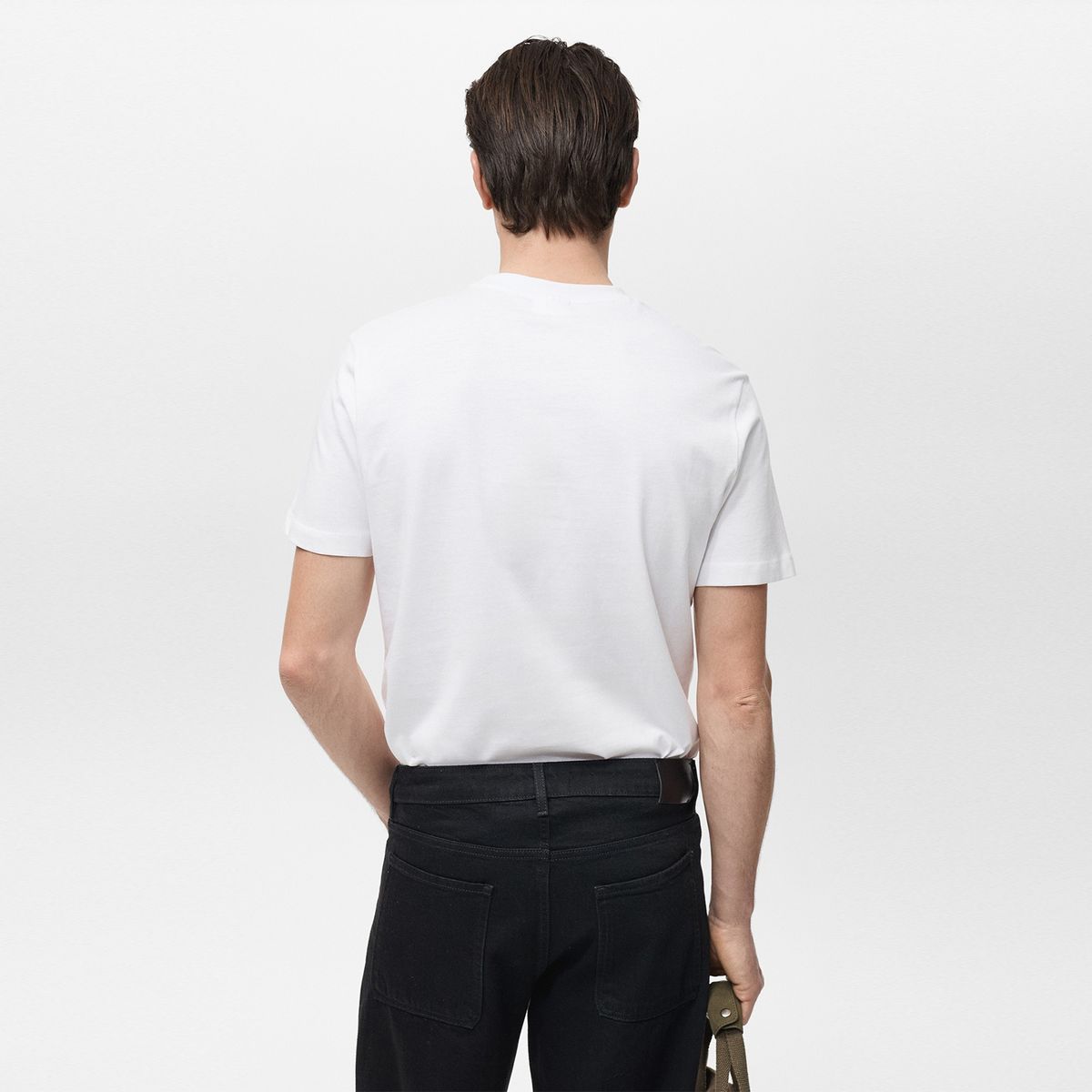 MANGO - Camiseta Hombre Manga corta Slim fit de Algodón MANGO