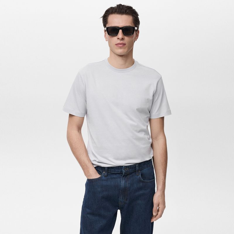  - Camiseta Hombre Manga corta Slim fit de Algodón HE
