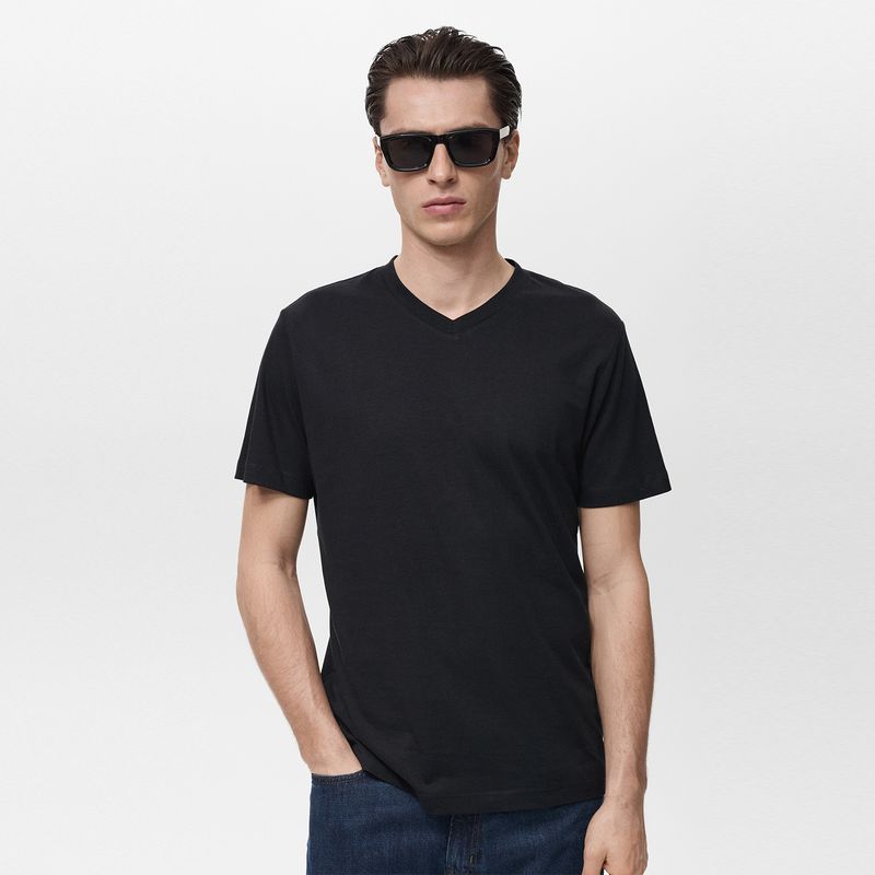  - Camiseta Hombre Manga corta Slim fit de Algodón HE