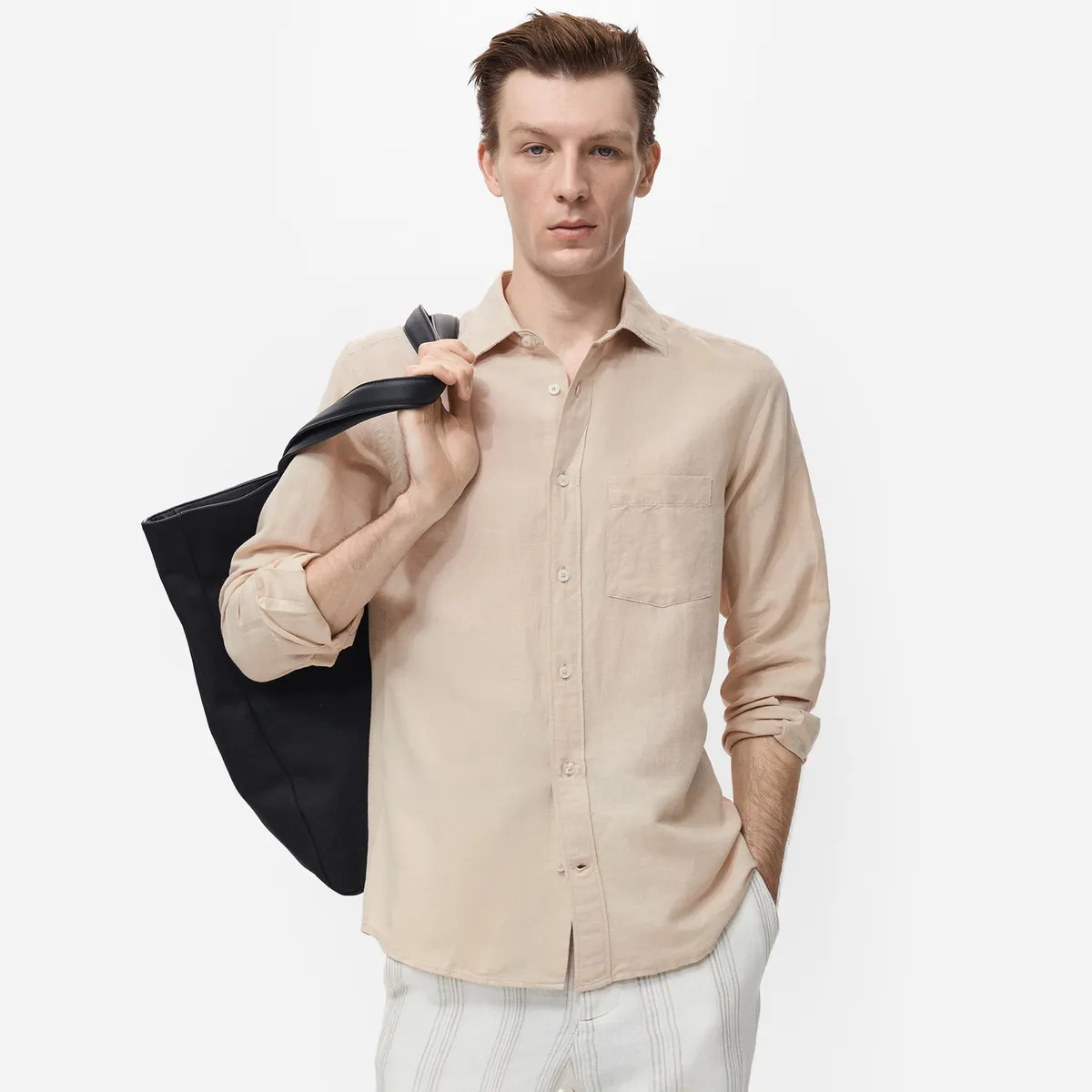 MANGO - Camisa Hombre Manga larga Classic fit MANGO