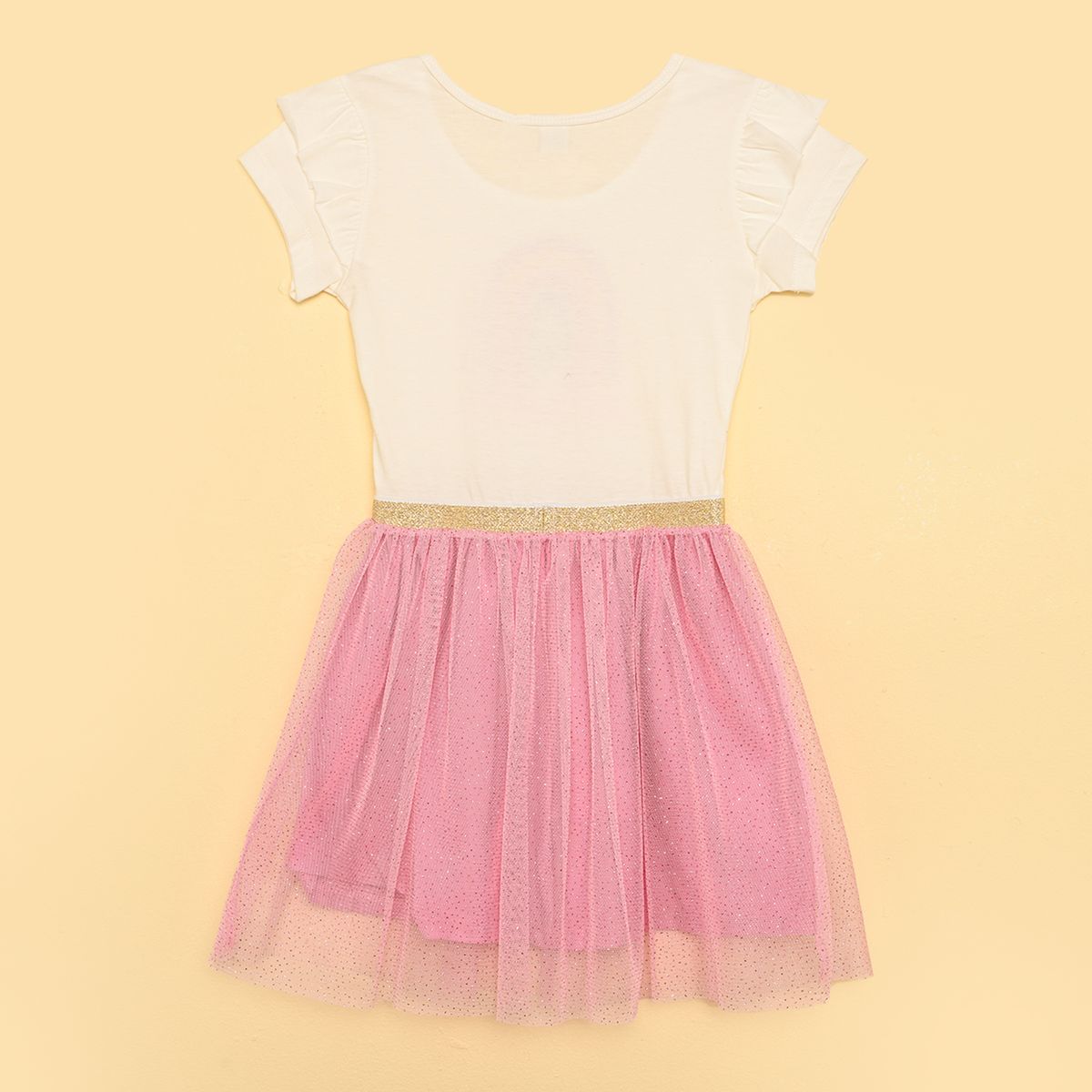 YAMP - Vestido Para Niña Tutu Manga corta de Algodón Yamp