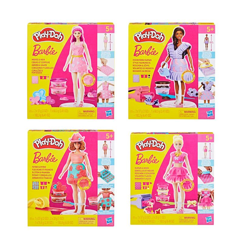 HASBRO - Muñeca Play-Doh: muñecas Barbie. Surtido