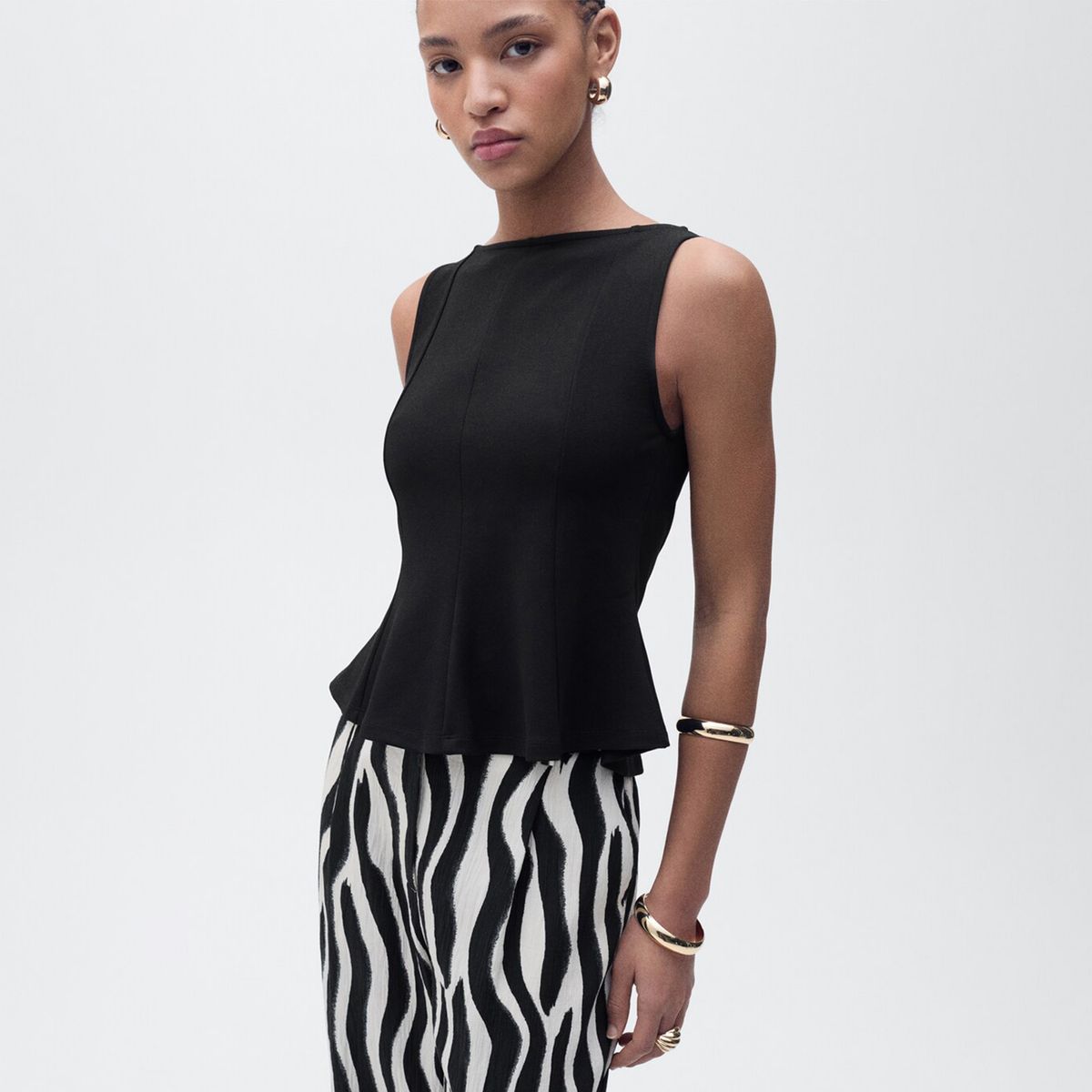 MANGO - Top Mujer Sin mangas Mango