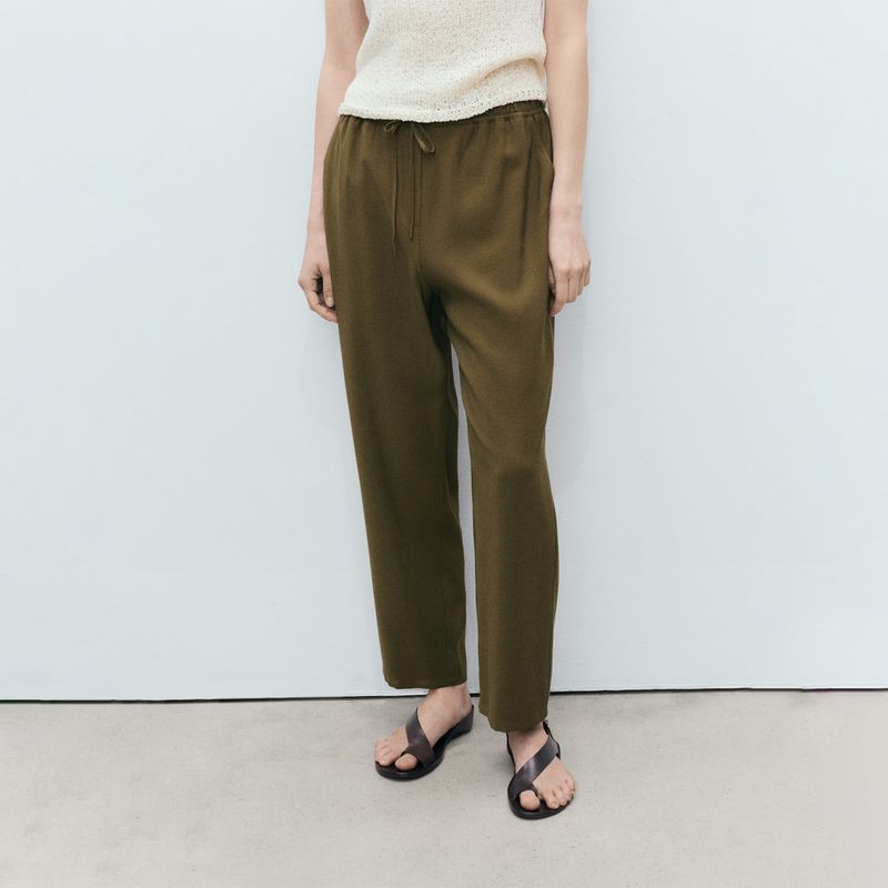MANGO - Pantalón Culotte Mujer Tiro alto MANGO