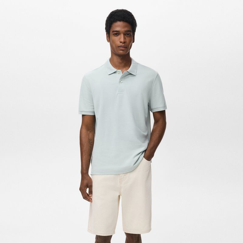 MANGO - Camiseta polo Hombre Manga corta Regular fit de Algodón MANGO