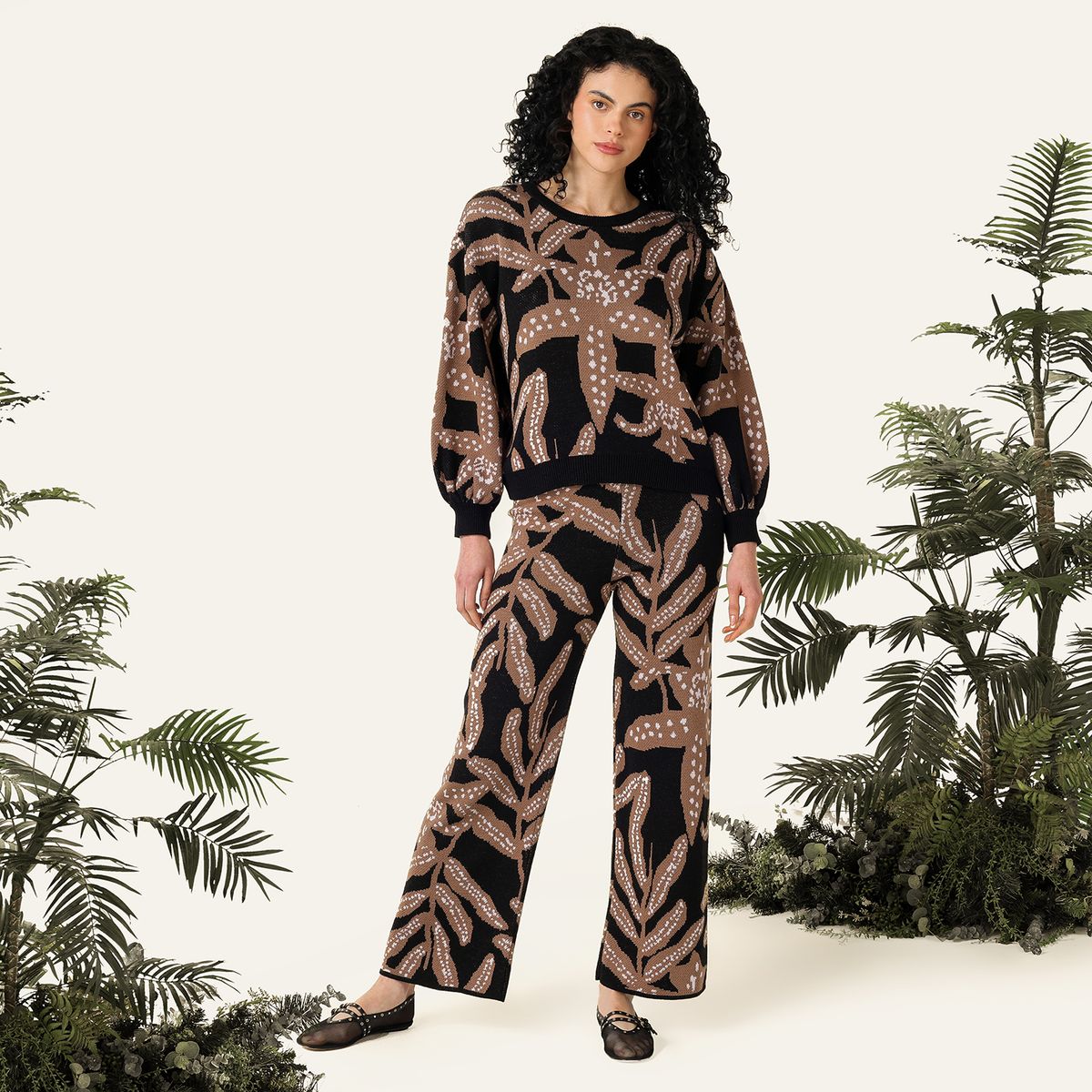 BAHIA MARIA X FALABELLA - Pantalón Recto Mujer Tiro alto Bahia Maria x Falabella