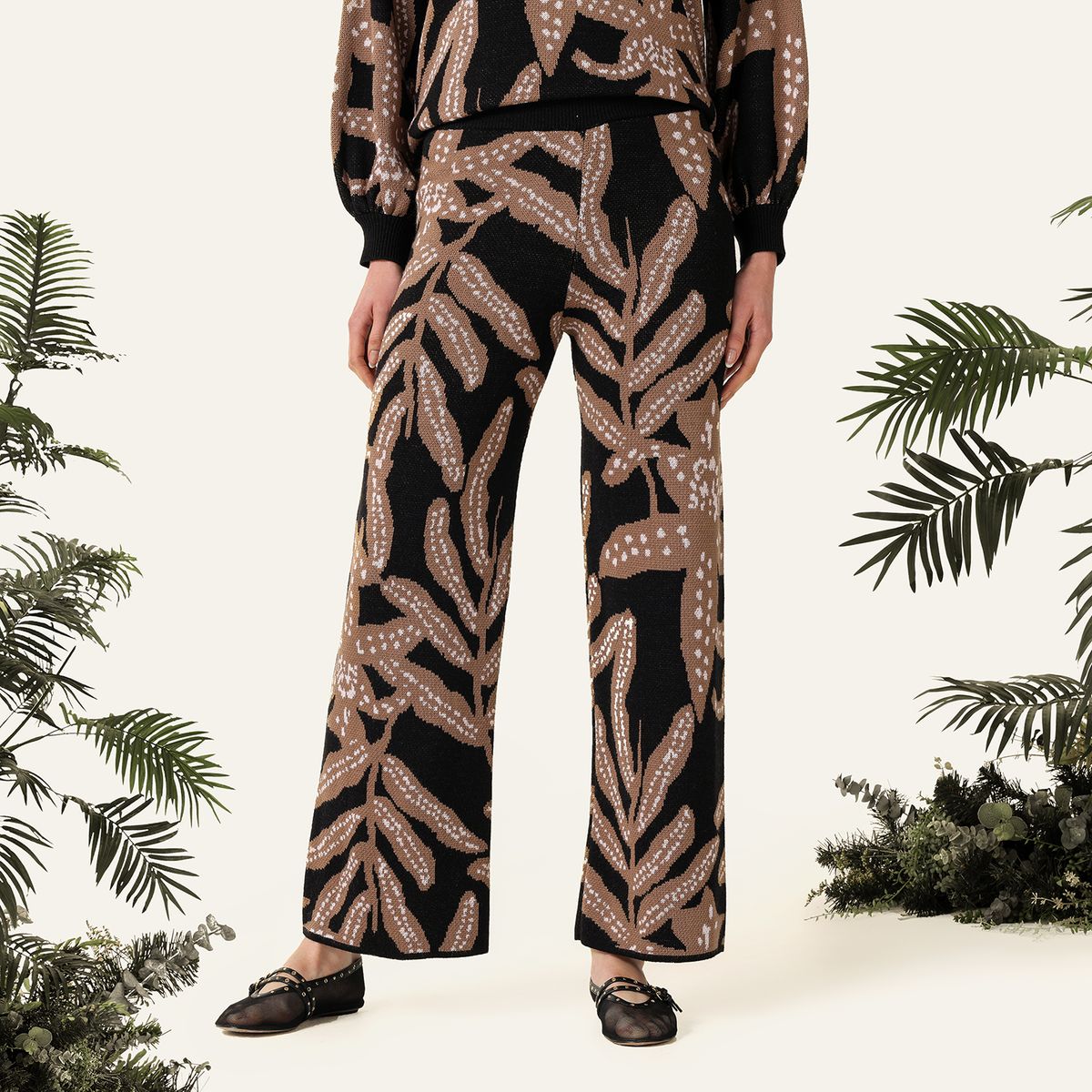 BAHIA MARIA X FALABELLA - Pantalón Recto Mujer Tiro alto Bahia Maria x Falabella