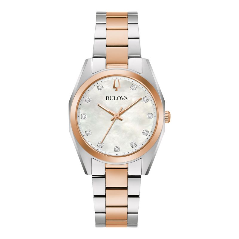 BULOVA - Reloj Bulova Mujer Surveyor. Reloj Acero Inoxidable Plateado 98P207