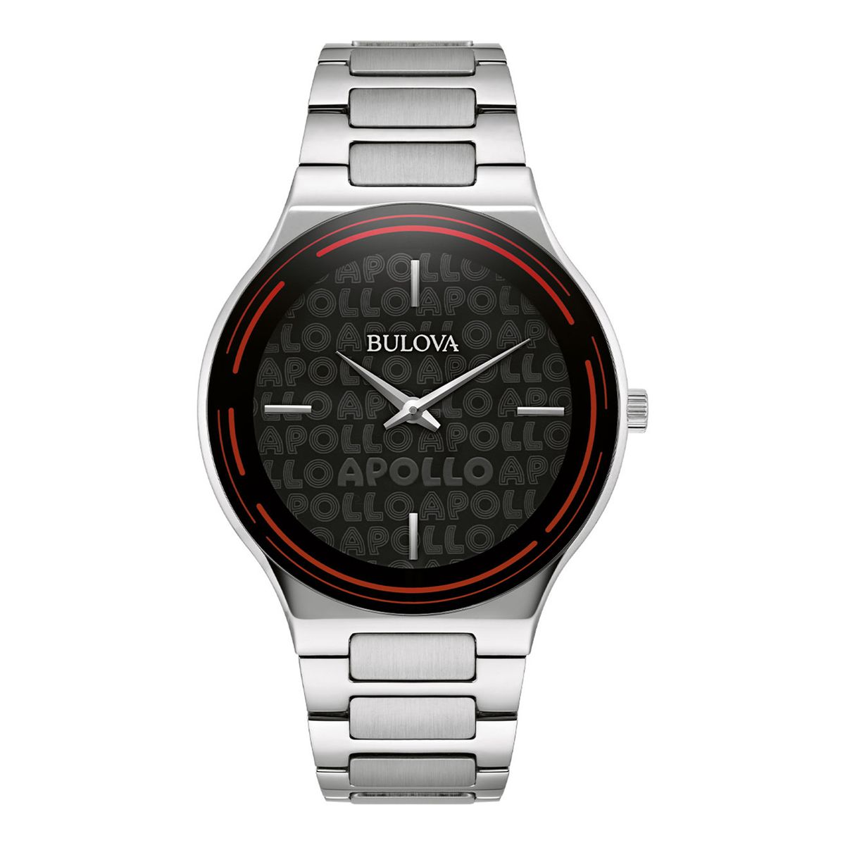 BULOVA - Reloj Bulova Hombre Apollo. Reloj Acero Inoxidable Plateado 96A296 