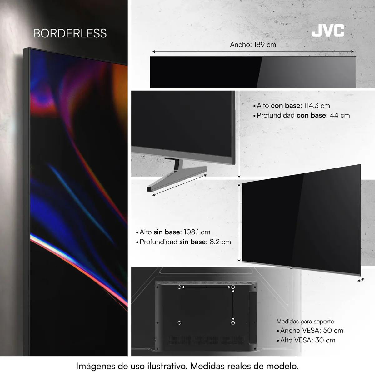 JVC -  Televisor | JVC | 85 Pulgadas | 4K UHD (3.840 x 2.160) | LT-85KM958