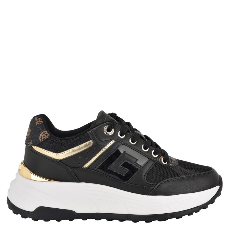 GUESS - Tenis Guess Moda Fonzi Mujer Negros