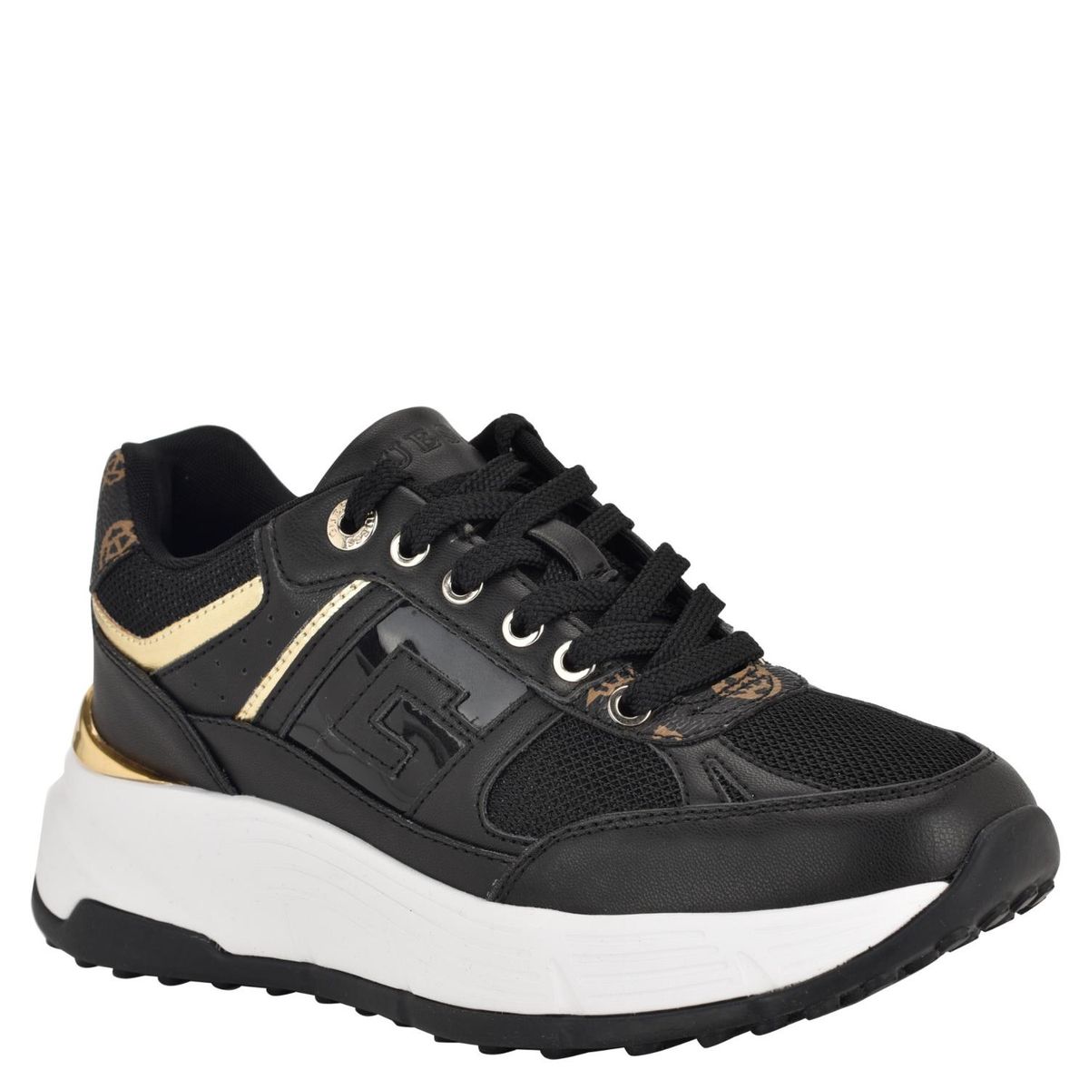 GUESS - Tenis Guess Moda Fonzi Mujer Negros