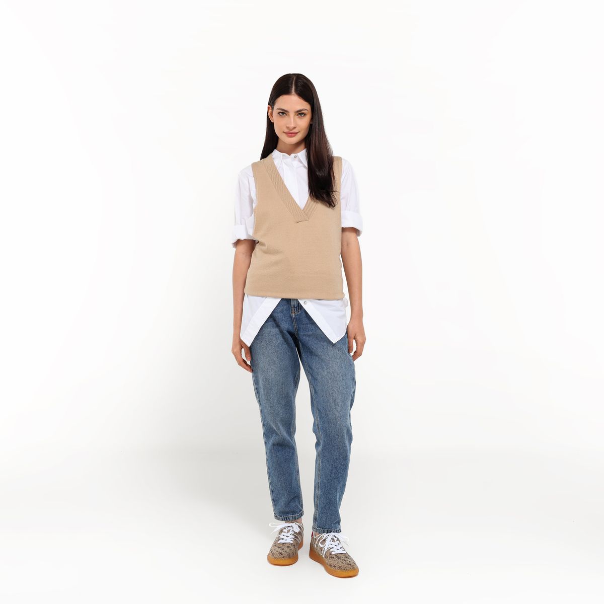 GUESS - Tenis Guess Moda Inart Mujer Cafés