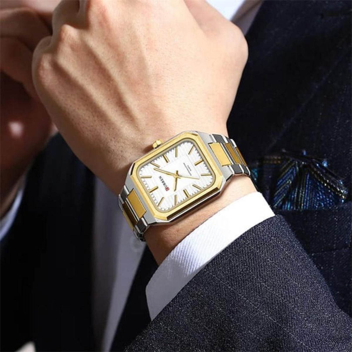 CURREN - Reloj Curren Hombre 8457 . Reloj  Acero inoxidable Multicolor