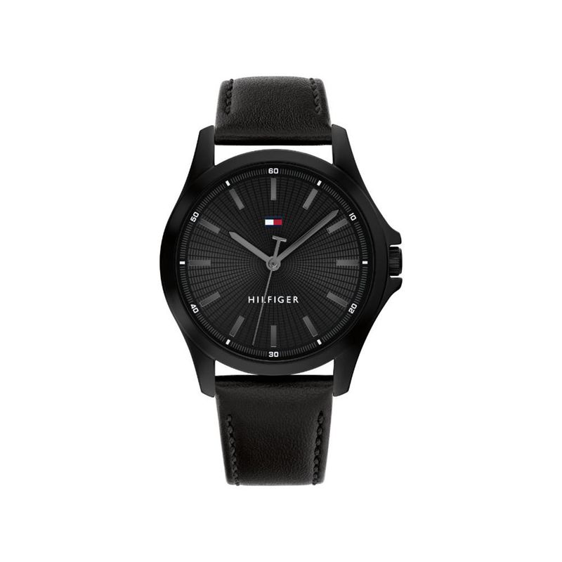 TOMMY HILFIGER - Reloj Tommy Hilfiger Hombre 1792190 . Reloj  Cuero Negro