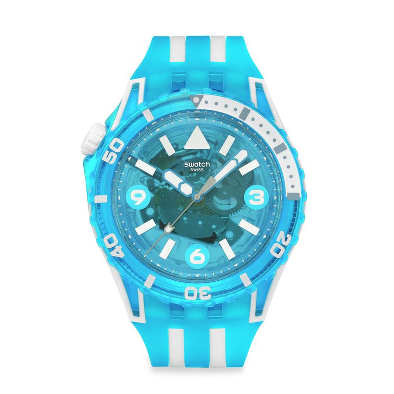 SWATCH - Reloj Swatch Unisex Blue Fire. Reloj Silicona Azul SSCU09S100