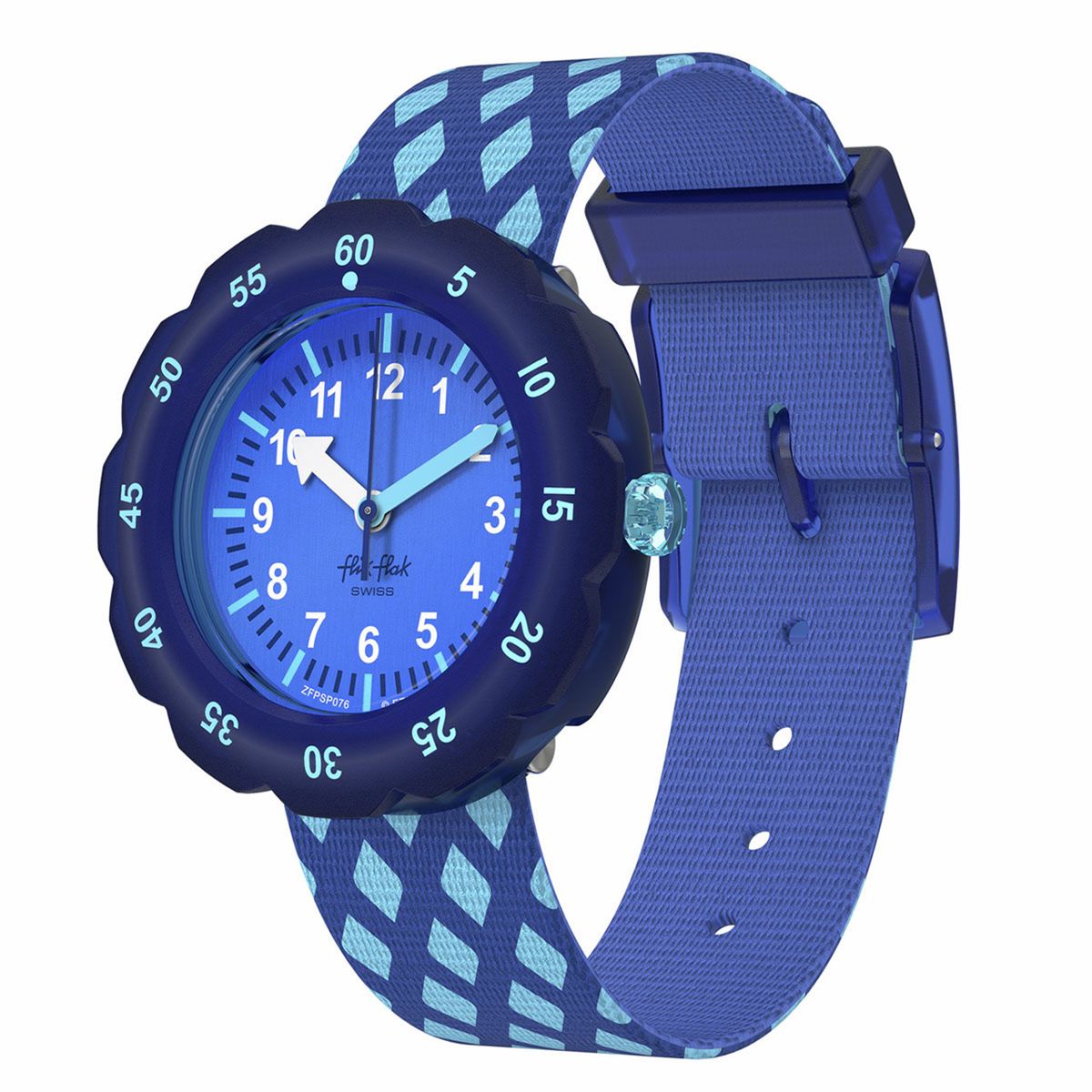 FLIK FLAK - Reloj Flik Flak Niña Criss-Cross. Reloj Plastico Azul ZFPSP076