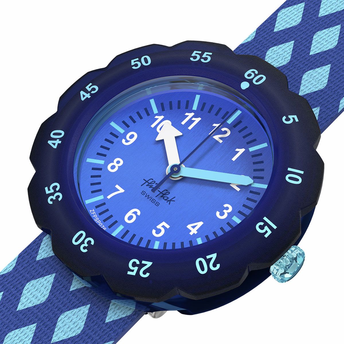 FLIK FLAK - Reloj Flik Flak Niña Criss-Cross. Reloj Plastico Azul ZFPSP076