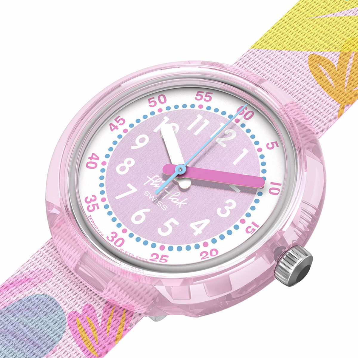 FLIK FLAK - Reloj Flik Flak Niña Pastel Paradise. Reloj Plastico Rosado ZFPNP170