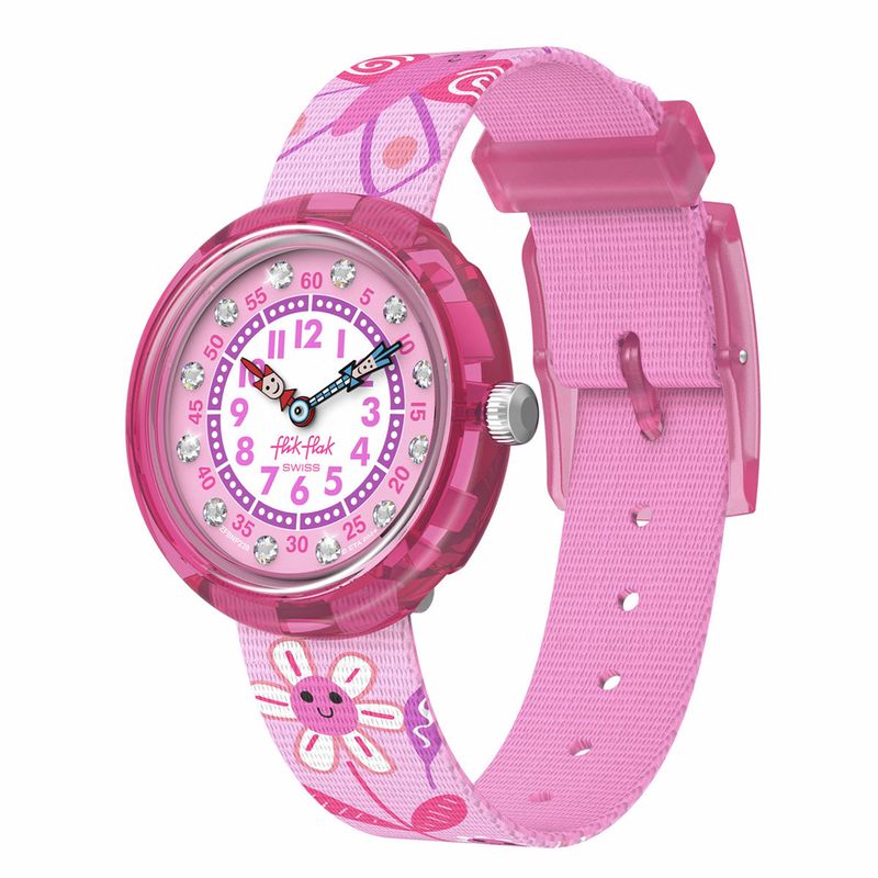 FLIK FLAK - Reloj Flik Flak Niña Happy Meadow. Reloj Plastico Rosado ZFBNP239