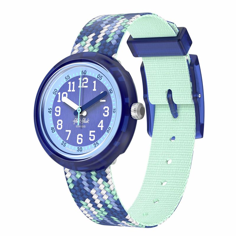 FLIK FLAK - Reloj Flik Flak Niña Braid In Blue. Reloj Plastico Azul ZFPNP169