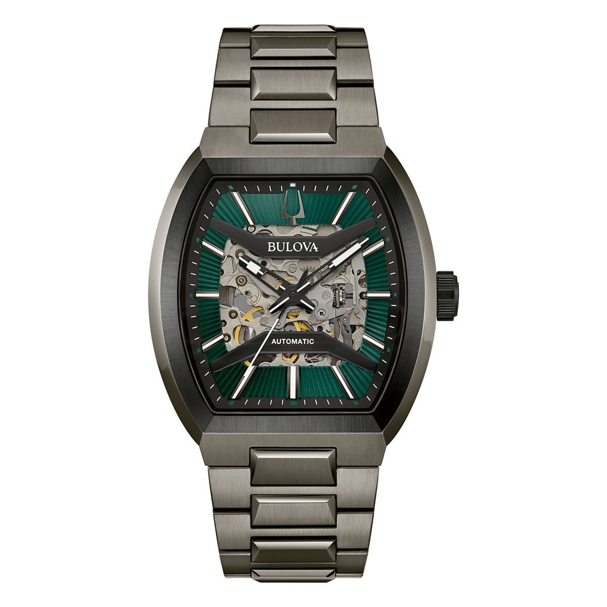 BULOVA - Reloj Bulova Hombre Automático Maquina. Reloj Acero Inoxidable Gris 98A321