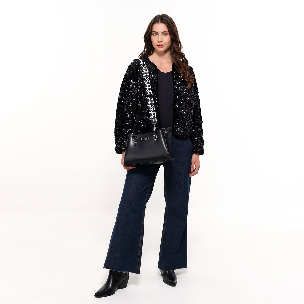 GUESS - Bolso Guess BARGER SATCHEL