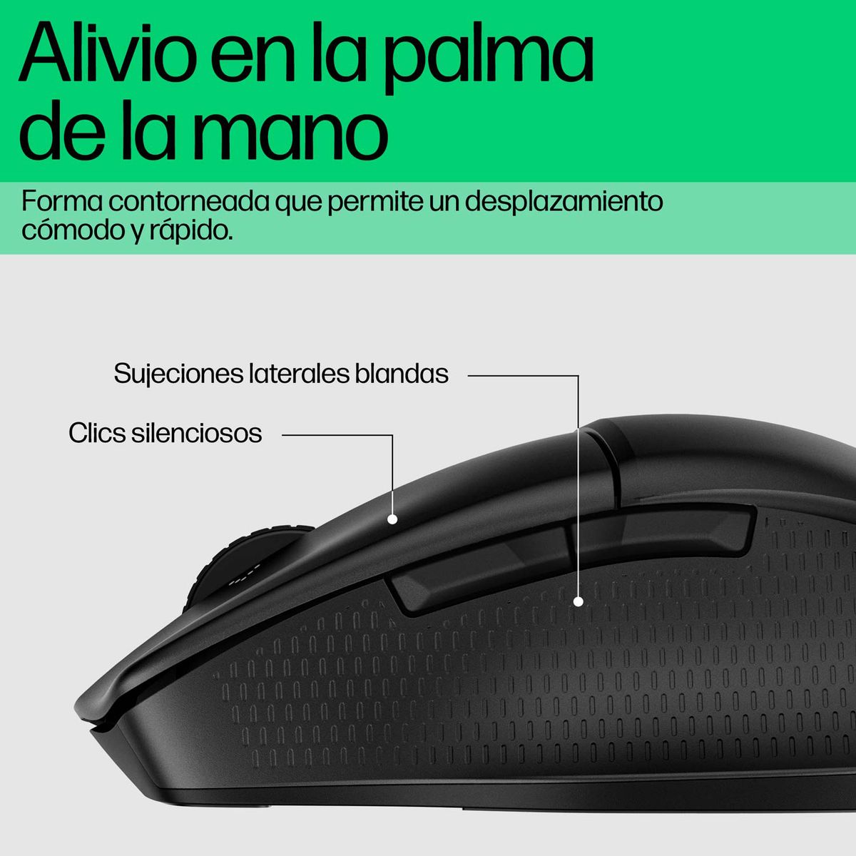 HP - Mouse HP 480 con Bluetooth Comfort Negro 8T6M3AA