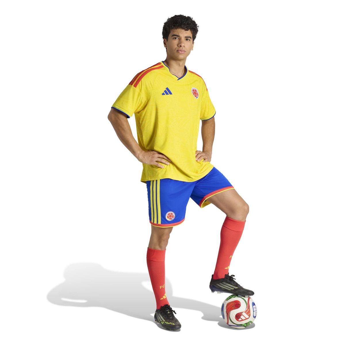 ADIDAS - Pantaloneta de Fútbol Hombre Selección Colombia 
