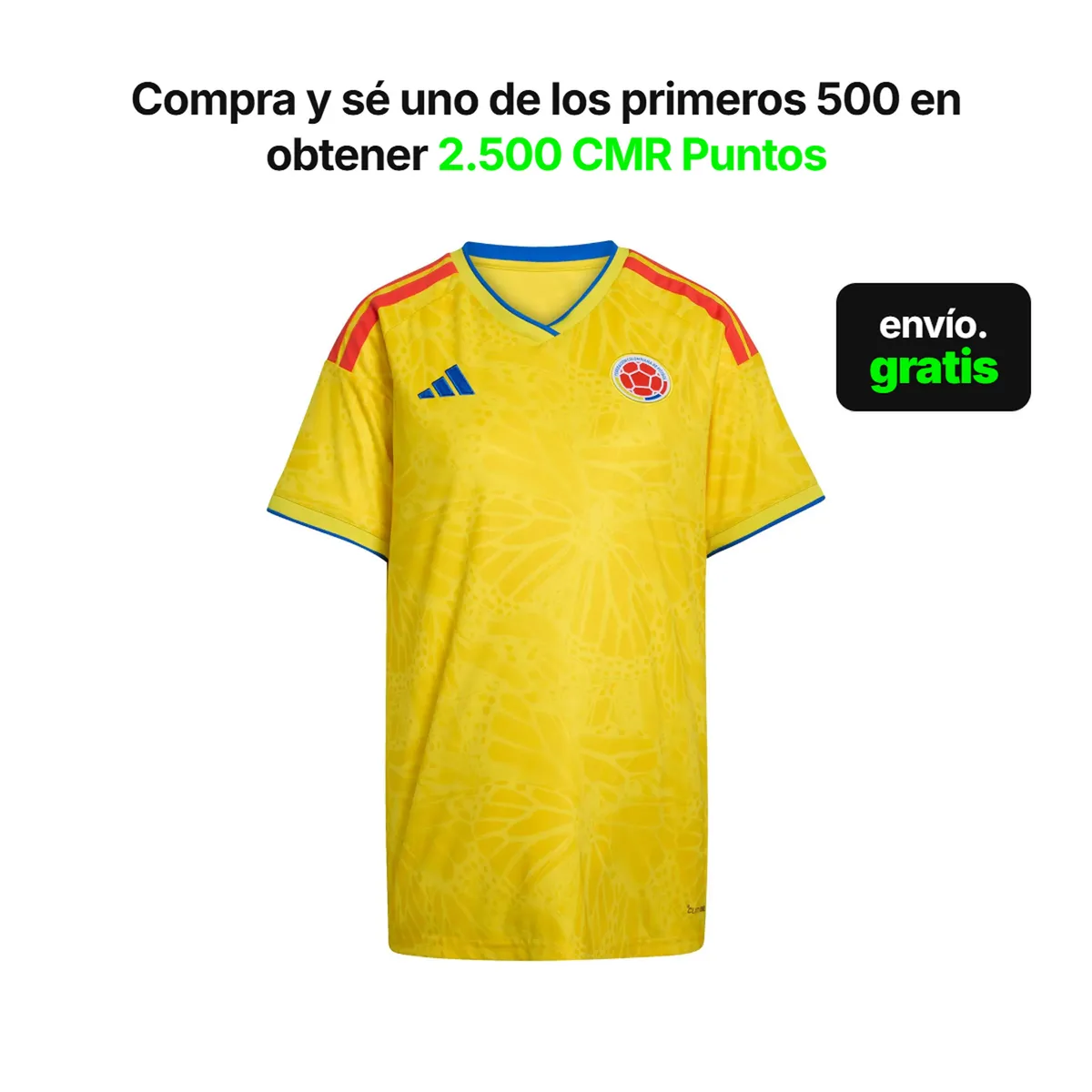 ADIDAS - Camiseta de Futbol Seleccion Colombia Mujer Mundial 2026