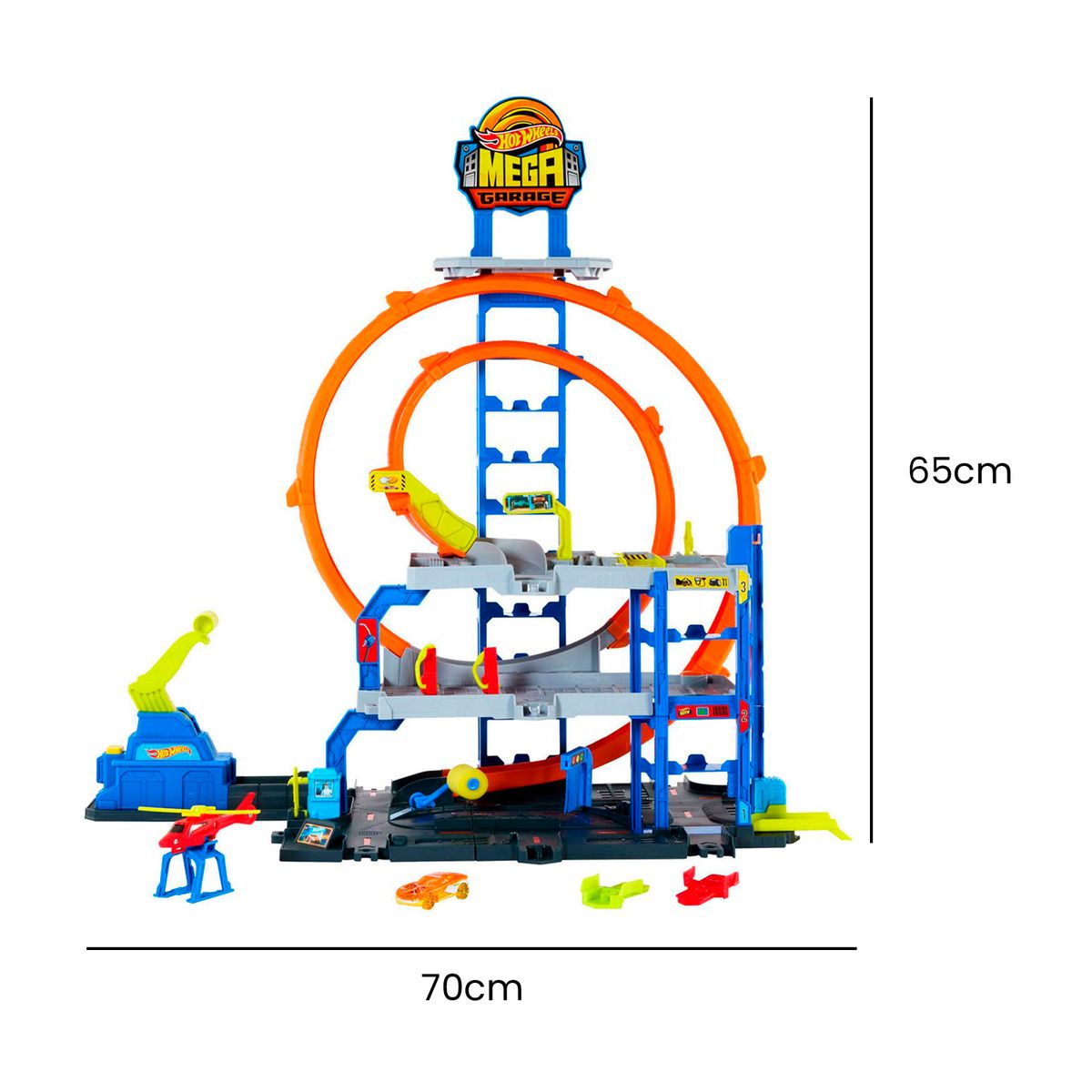 HOT WHEELS - Pista de carros Hot Wheels: Mega City Garage 