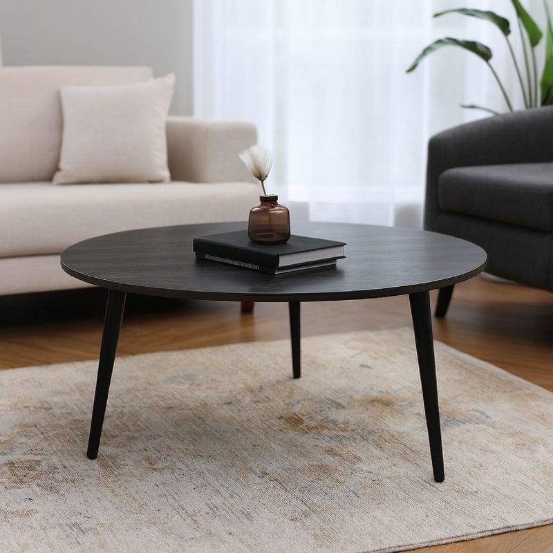 MICA - MESA CENTRO ATRIO 80 CM CAFÉ OSCURO