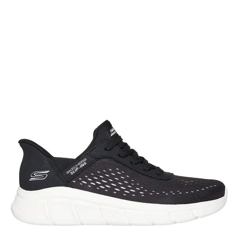 SKECHERS - Tenis Skechers Slip Ins Moda Bobs B Flex Jewel Mujer Negros