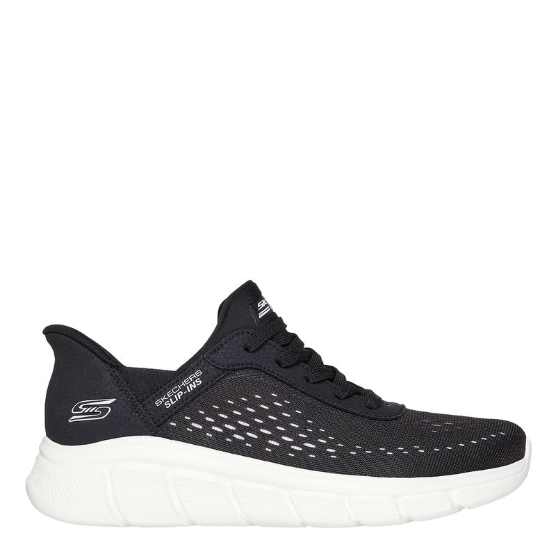 SKECHERS - Tenis Skechers Slip Ins Moda Bobs B Flex Jewel Mujer Negros
