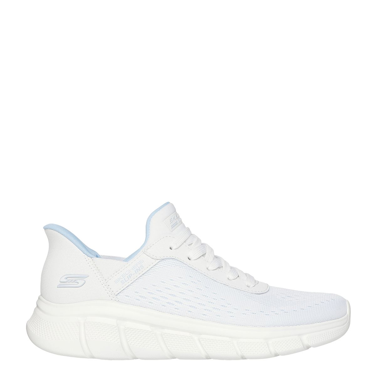 SKECHERS - Tenis Skechers Slip Ins Moda Bobs B Flex Jewel Mujer Blancos