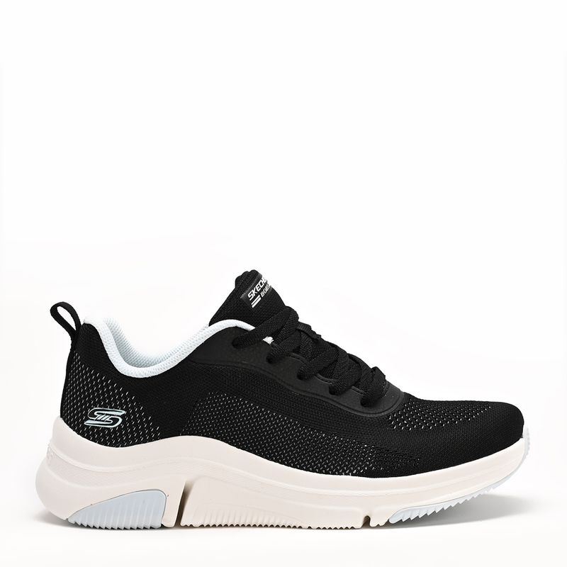 SKECHERS - Tenis Skechers Moda Bobs Sparrow Flex Mujer Negros