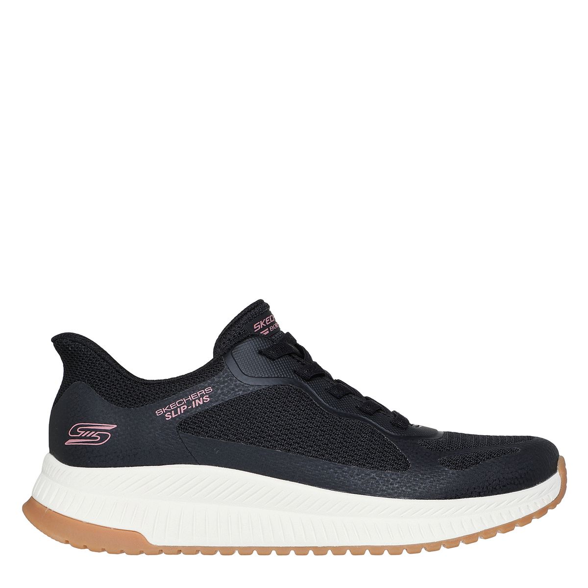 SKECHERS - Tenis Skechers Slip Ins Moda Bobs Squad 4 Staple Look Mujer Negros