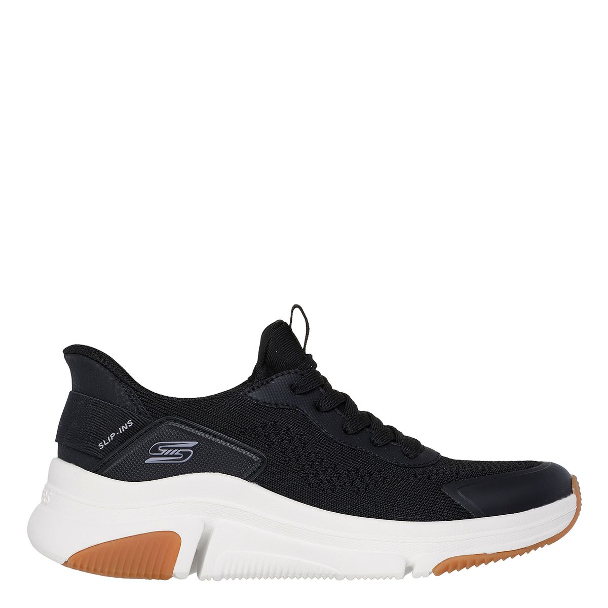 SKECHERS - Tenis Skechers Slip Ins Moda Bobs Sparrow Flex Rising Clout Mujer Negros 
