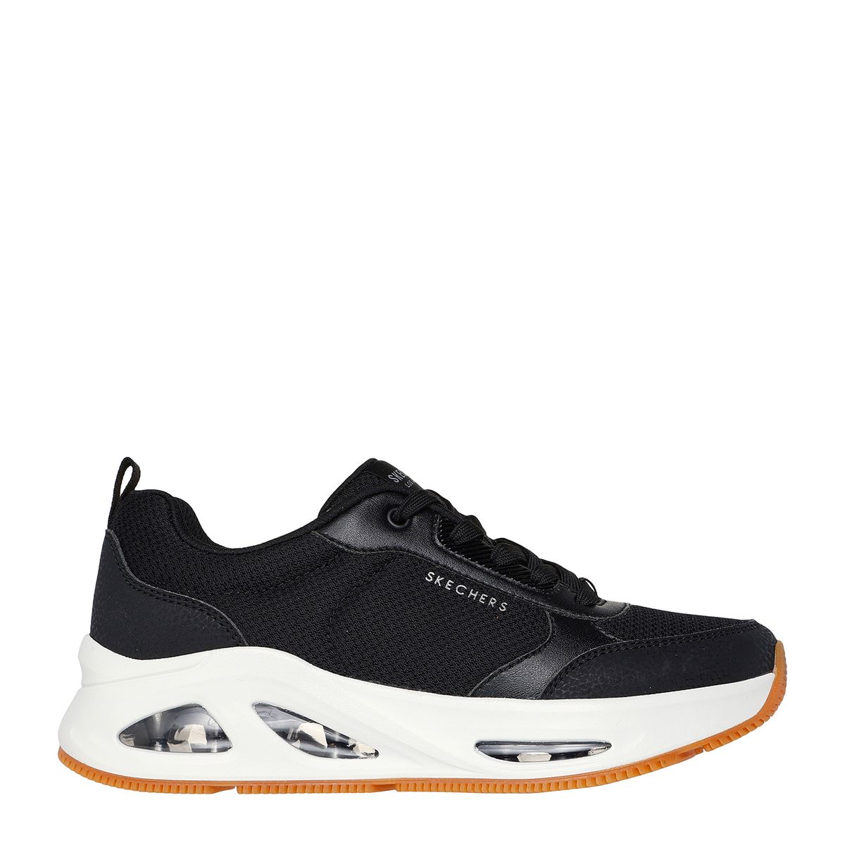 SKECHERS - Tenis Skechers Moda Uno Ego Currant Air Mujer Negros